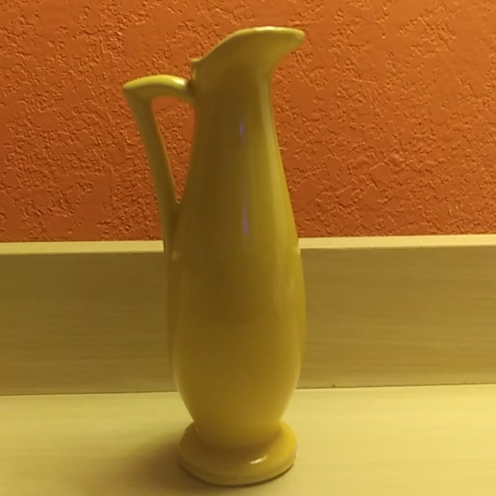 Vintage Yellow Bud Vase